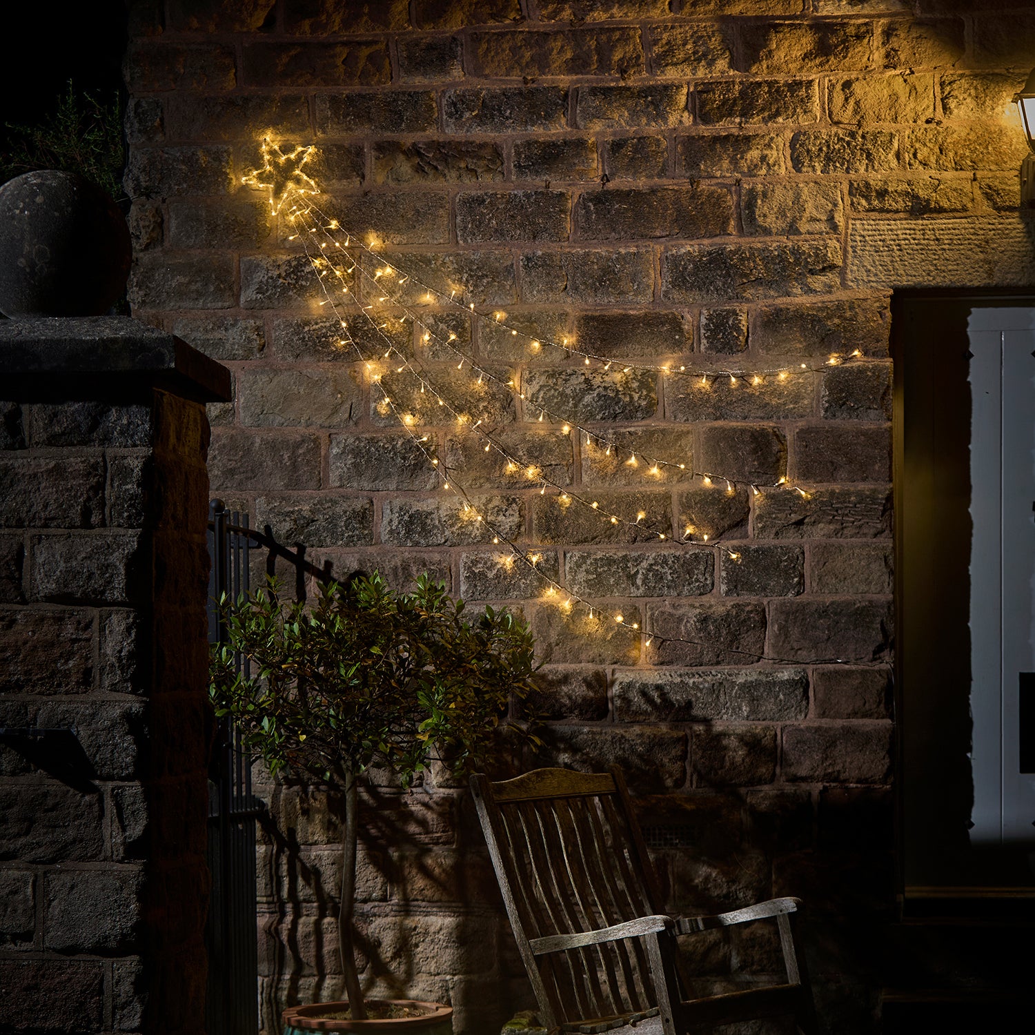 2m Shooting Star LED Hanging Decoration