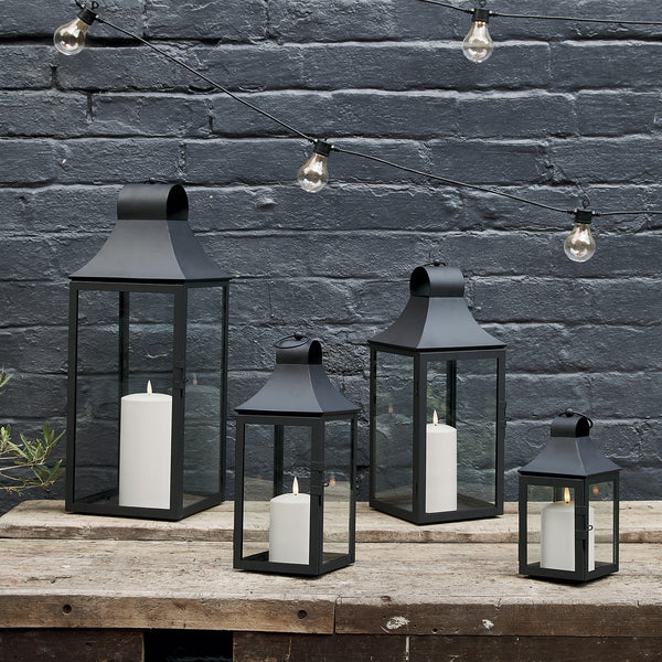 45cm Albury Black Garden Lantern with TruGlow® Candle - Image 8