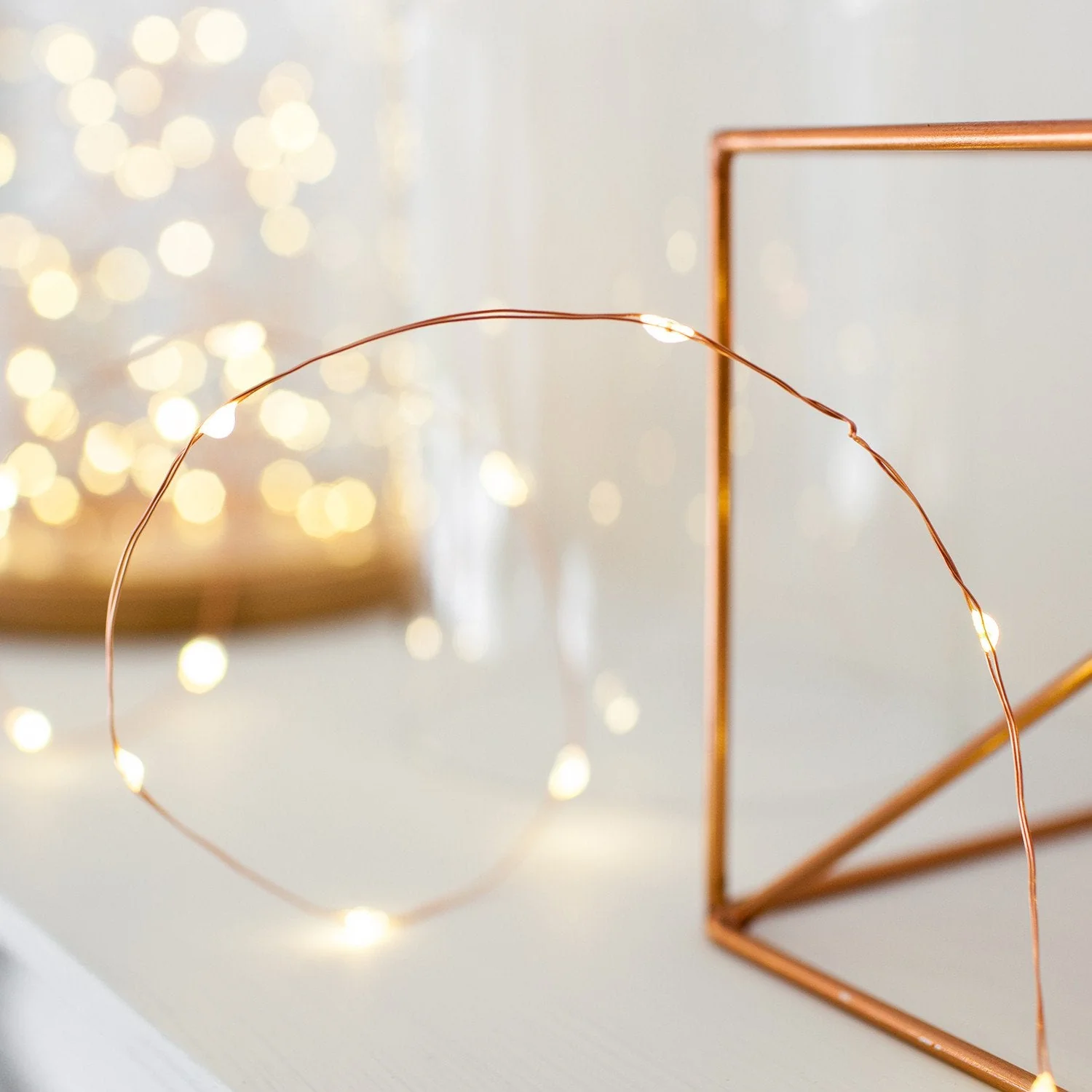 50 Warm White LED Copper Outdoor Micro Fairy Lights - Image 6