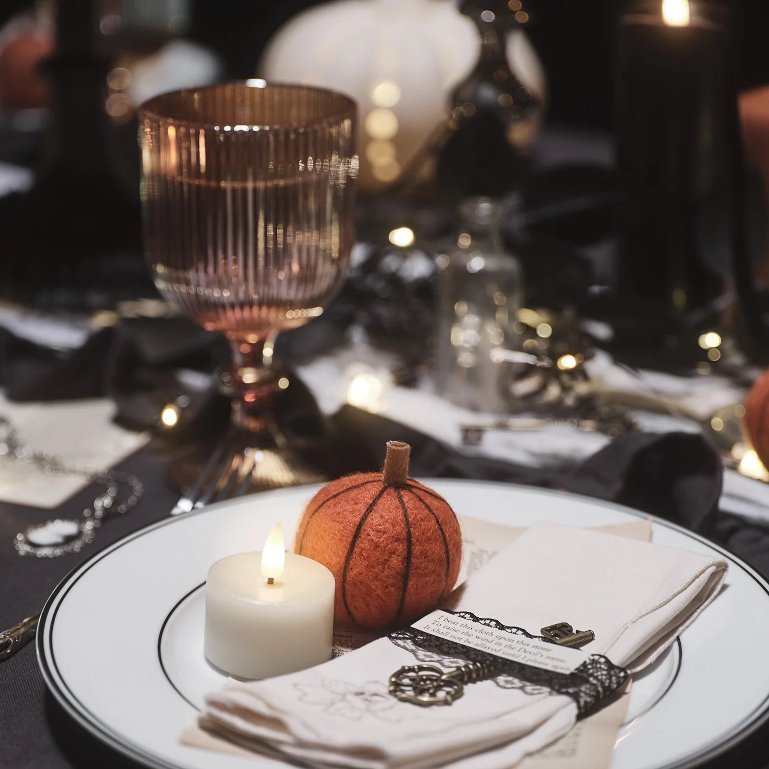 6 Wool Pumpkin Decorations - Image 4