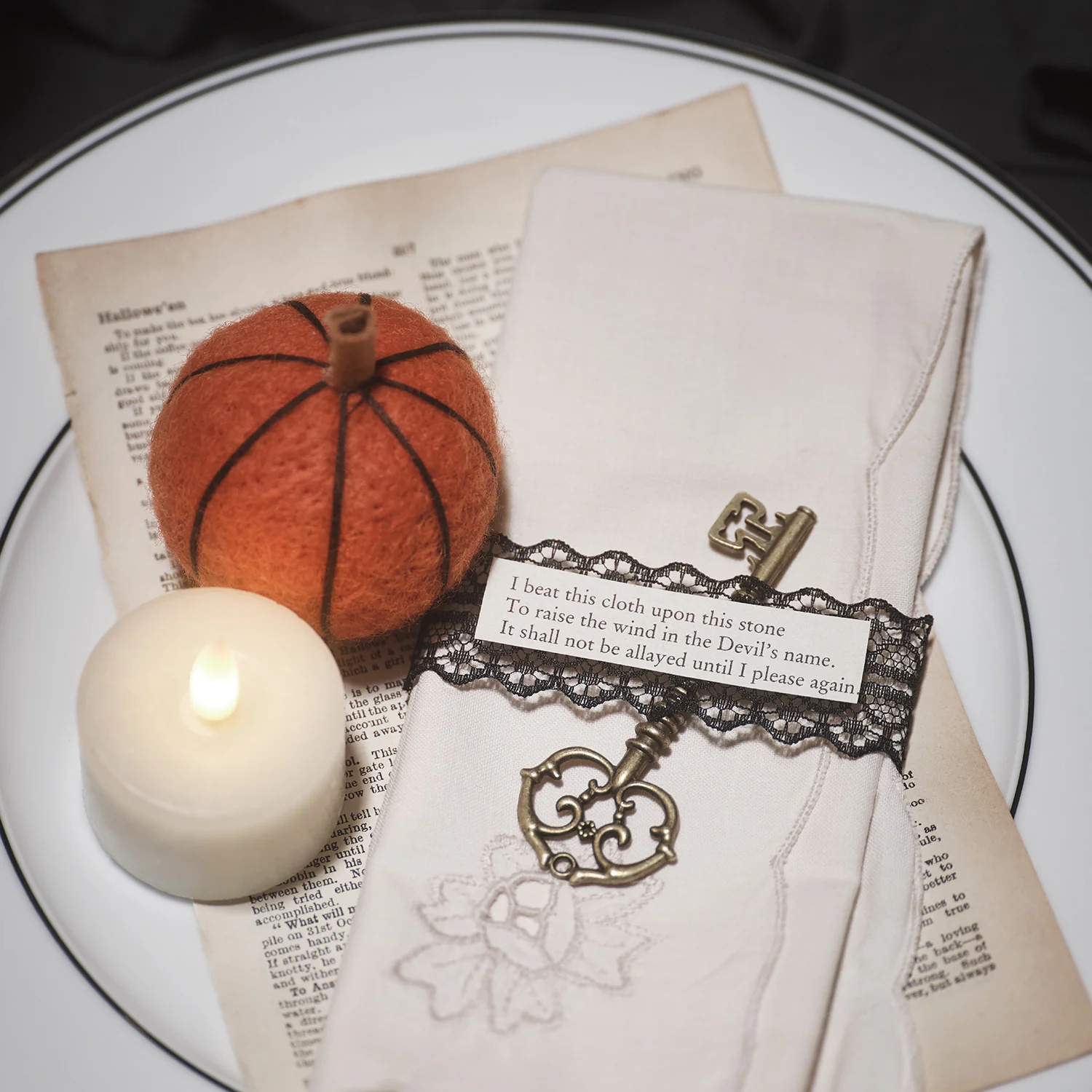 6 Wool Pumpkin Decorations - Image 5