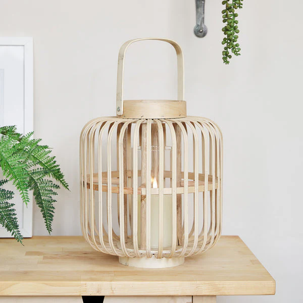 Bamboo Garden Lantern Duo with TruGlow® Candles - Image 4