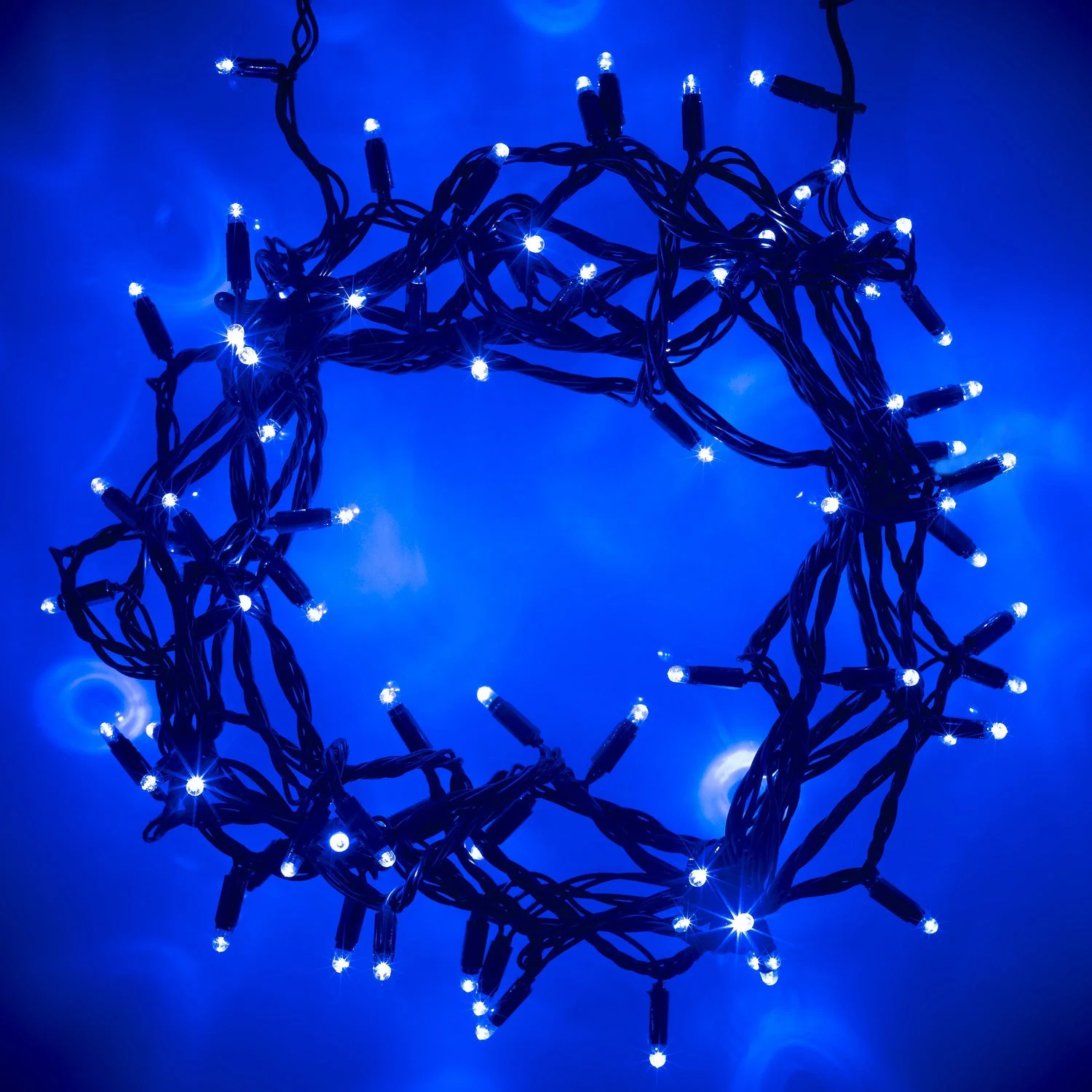 Core Connect 10m 100 Blue Connectable Fairy Lights Green Cable - Image 3