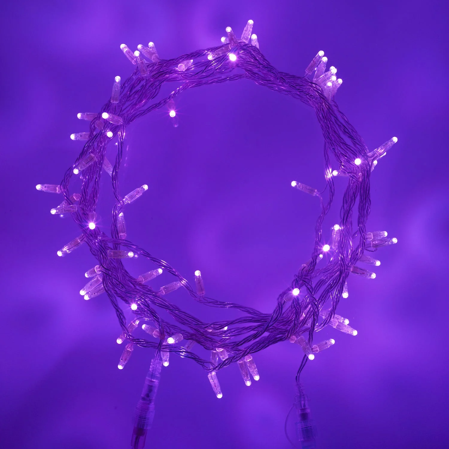 Core Connect 10m 100 Purple Connectable Fairy Lights Clear Cable