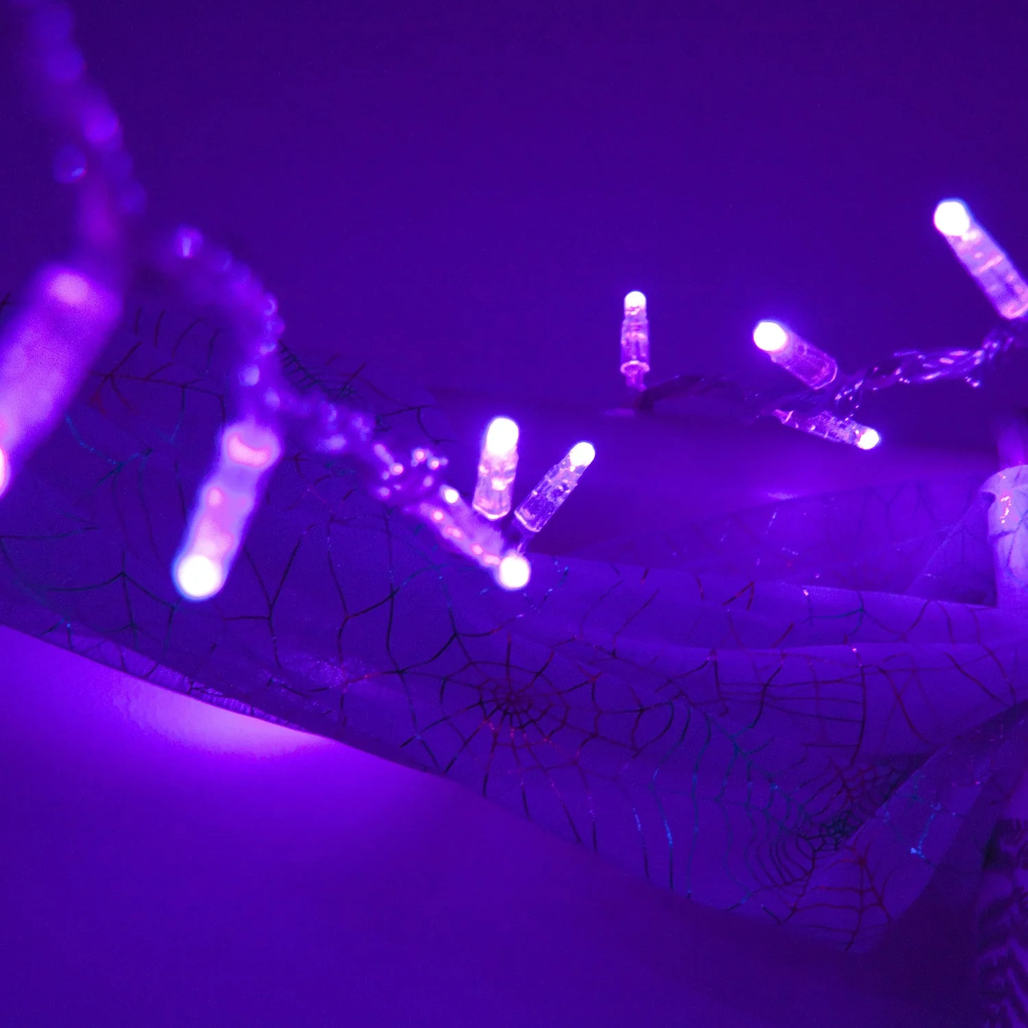 Core Connect 10m 100 Purple Connectable Fairy Lights Clear Cable - Image 2