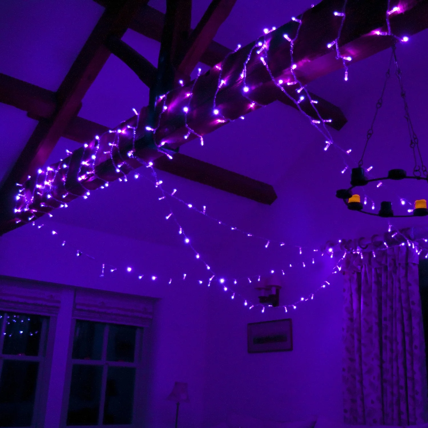 Core Connect 20m 200 Purple Connectable Fairy Lights Clear Cable - Image 8