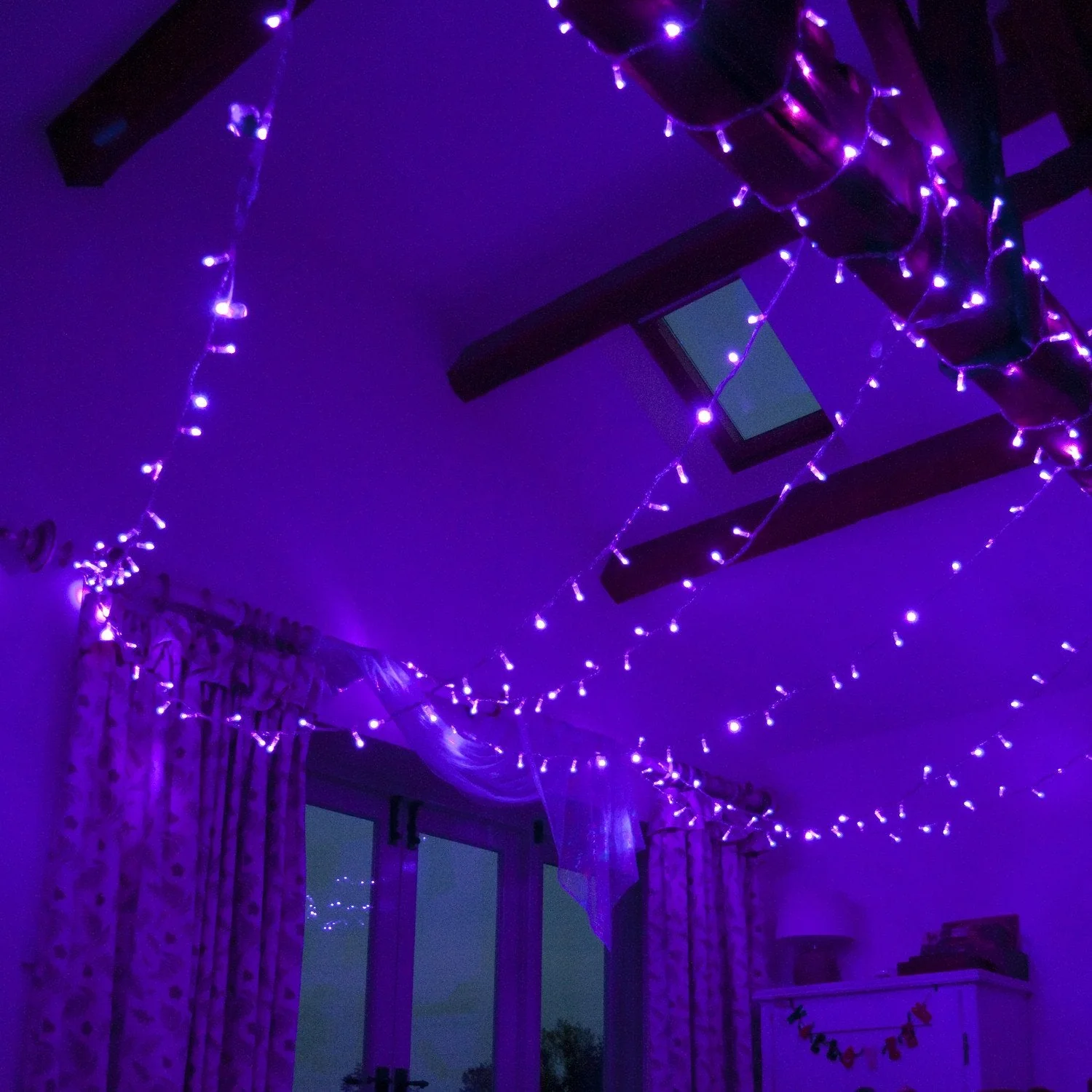 Core Connect 60m 600 Purple Connectable Fairy Lights Clear Cable - Image 5