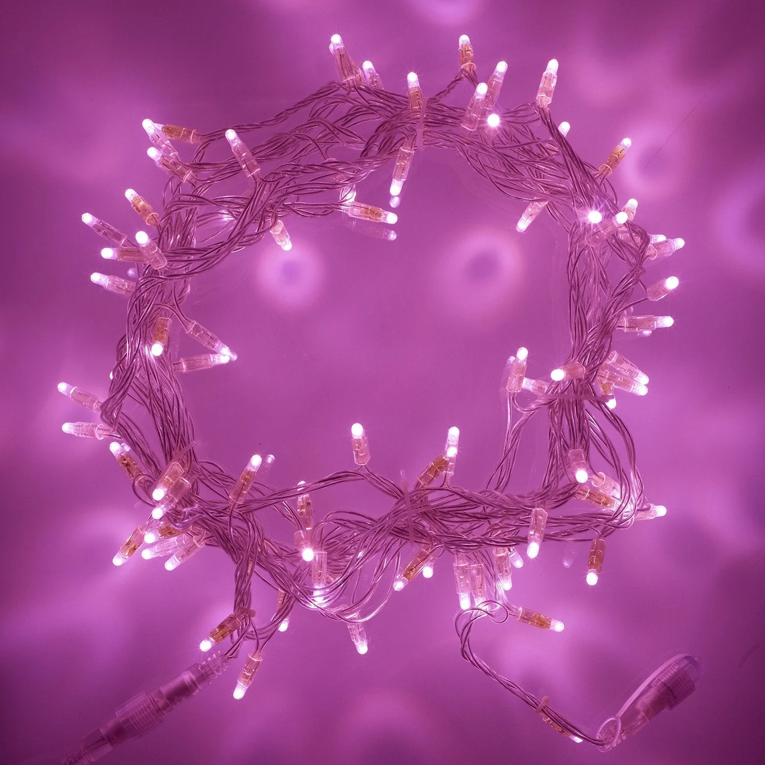 Core Connect 80m 800 Pink Connectable Fairy Lights Clear Cable