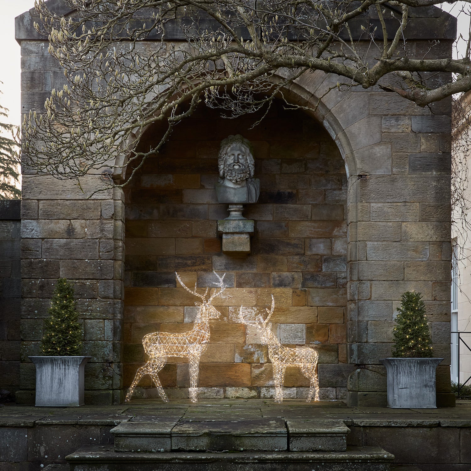 1.5m Duchy Stag LED Light Up Reindeer Duo - Image 6
