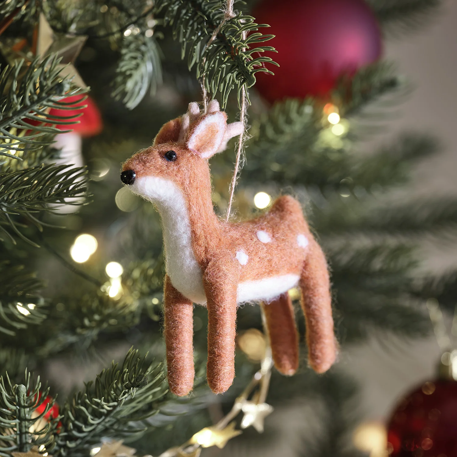Felt Twig Tree & Winter Woodland Felt Hanging Decorations Bundle - Image 3