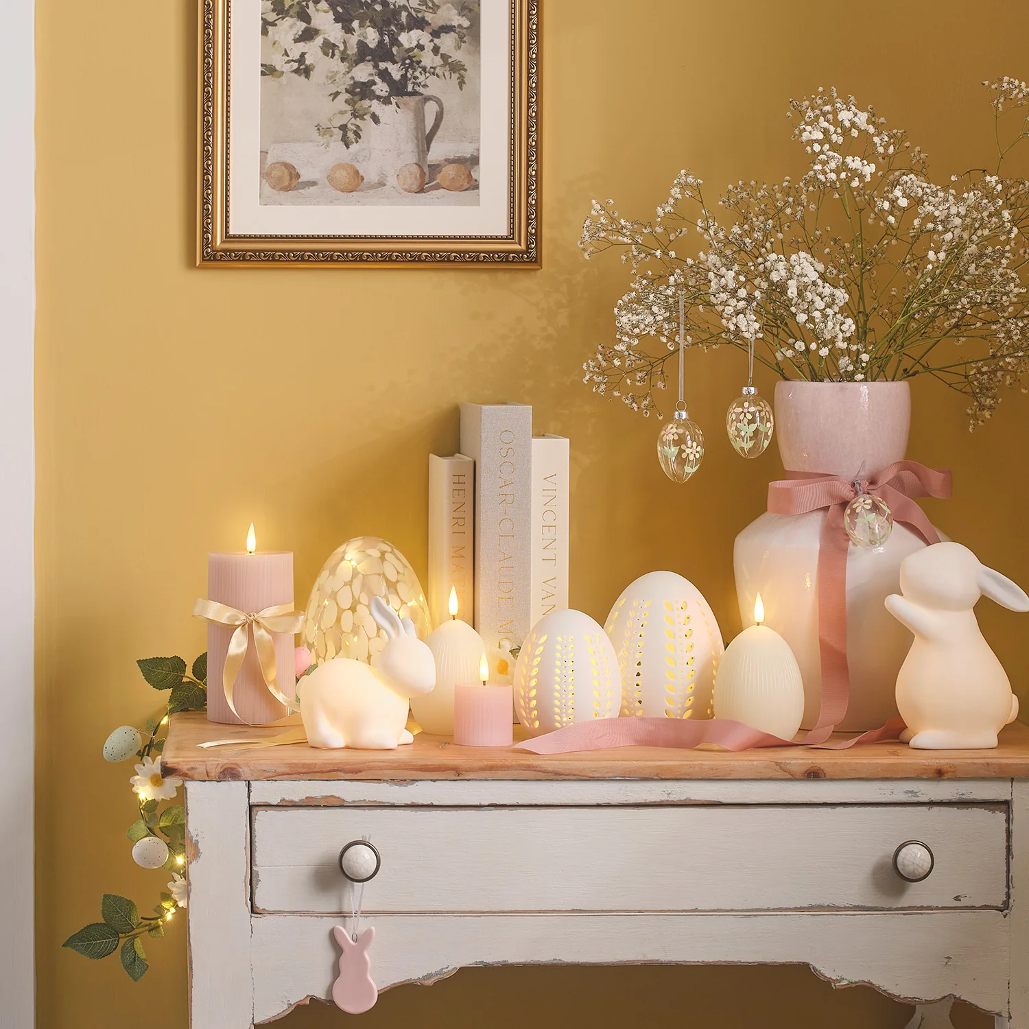 Happy & Hoppy 2 Porcelain Bunny Decorations - Image 3