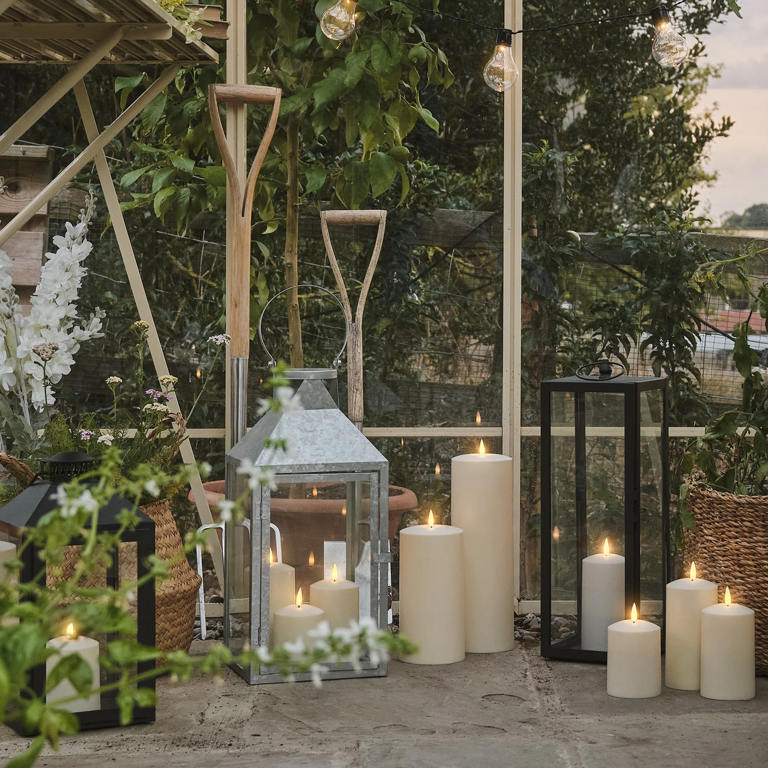 Large TruGlow® Waterproof Outdoor Candle Trio - Image 3