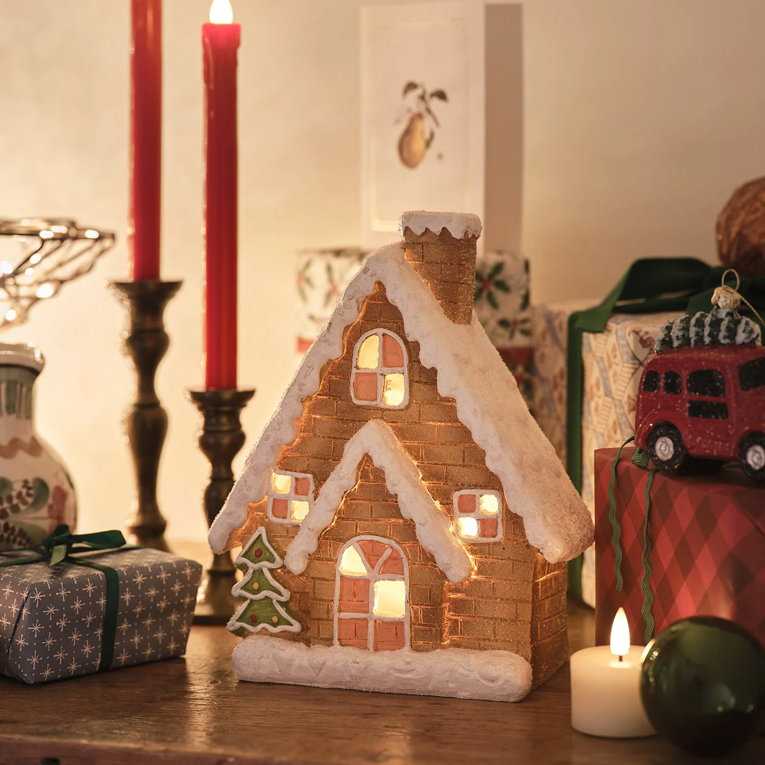 Light Up Gingerbread House Christmas Decoration - Image 7