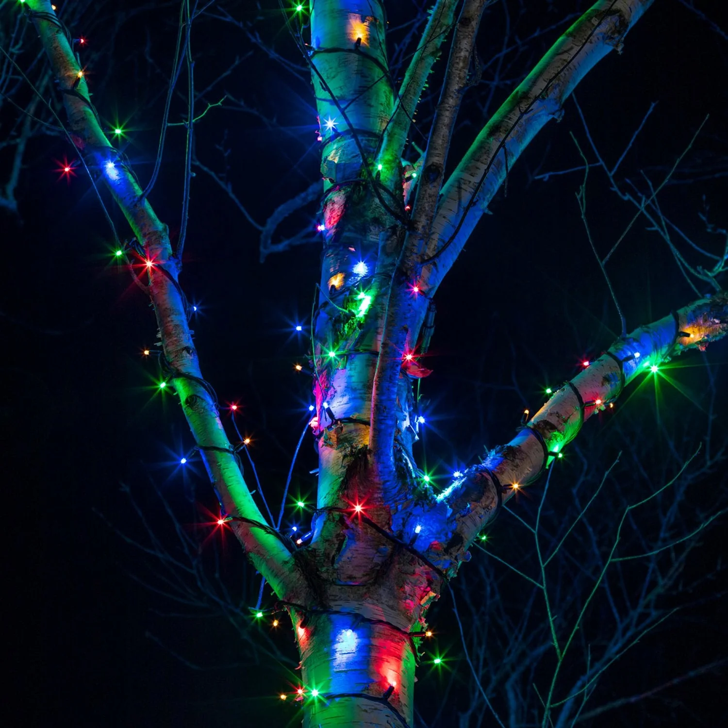 Plus Connect 15m 100 Multi Coloured Connectable Fairy Lights Black Cable - Image 2