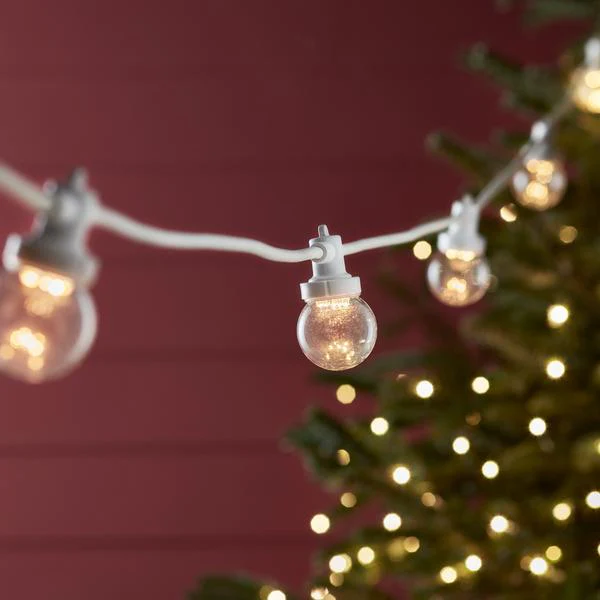 Pro Connect 25m 50 Warm White Connectable Festoon Lights Clear Cap White Cable - Image 5