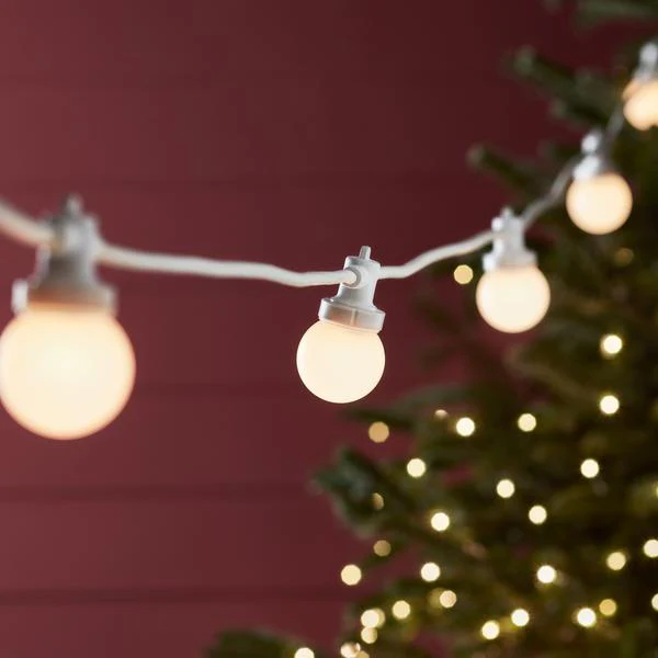 Pro Connect 35m 70 Warm White Connectable Festoon Lights White Cable - Image 5
