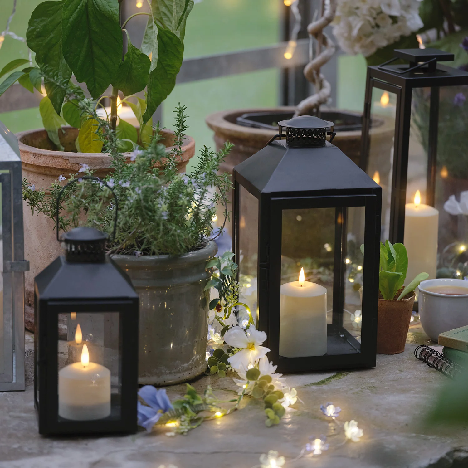 Seaton Lantern with TruGlow® Candle With Remote Control - Image 4
