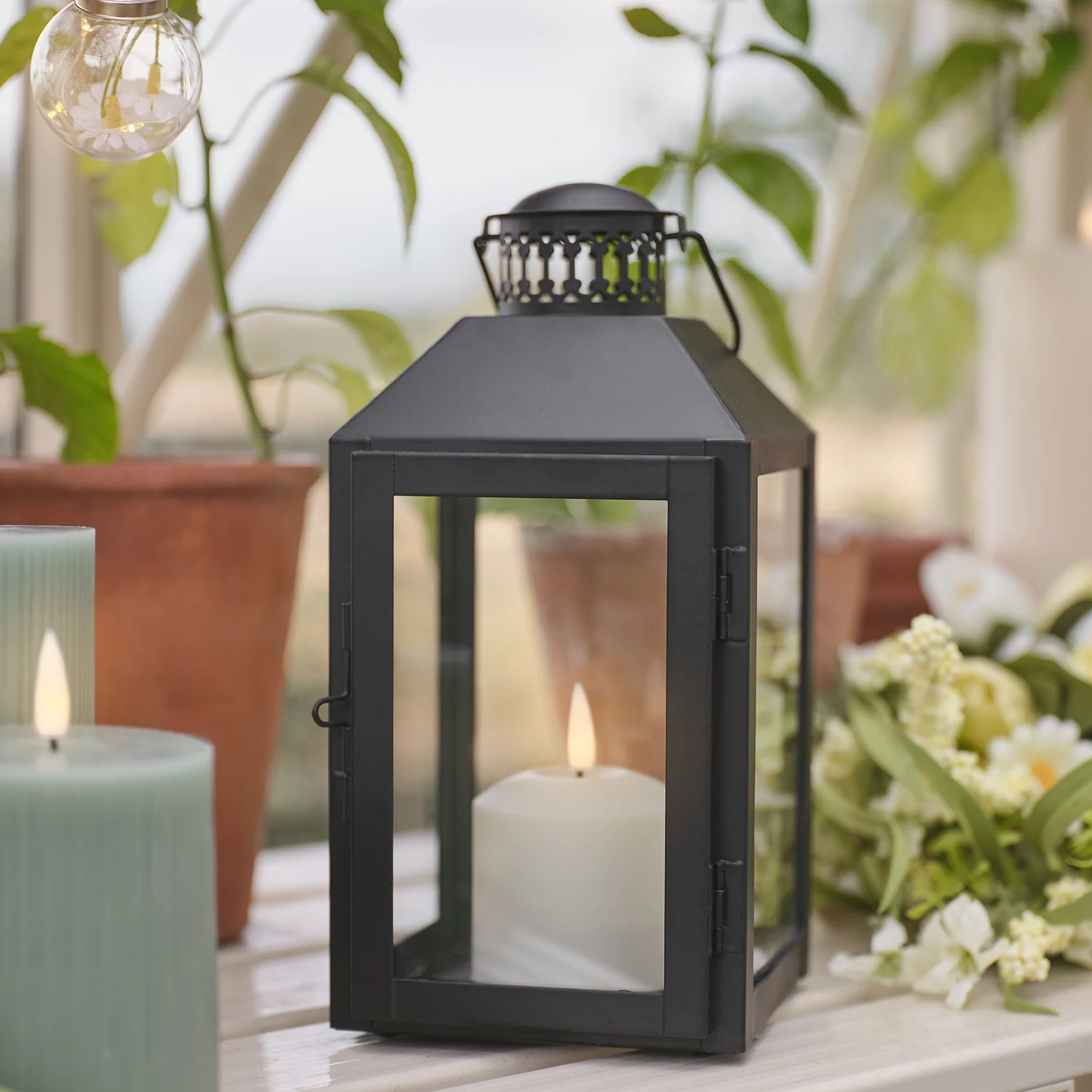 Seaton Lantern with TruGlow® Candle With Remote Control - Image 7
