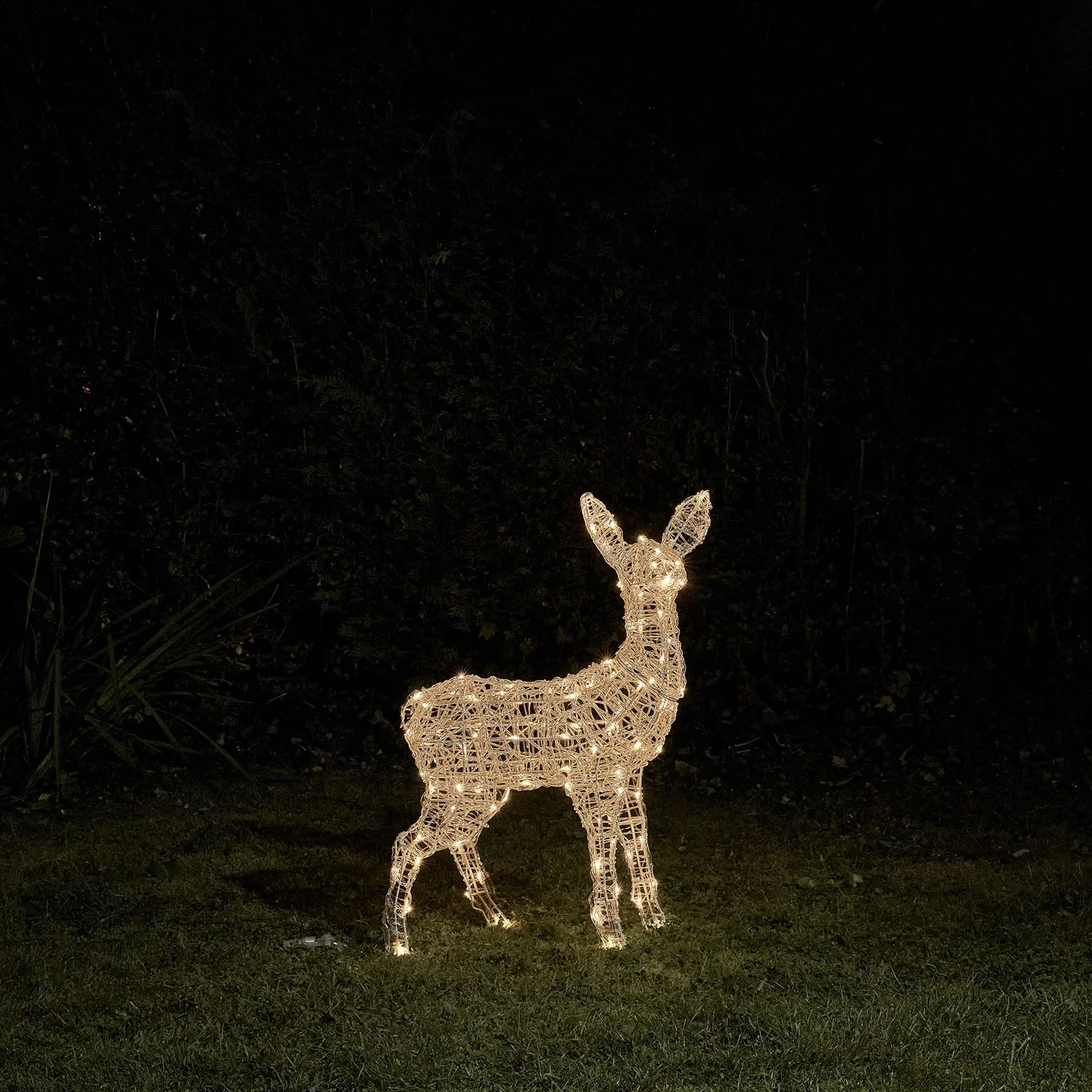 Solar Powered Swinsty Fawn Dual Colour LED Battery Operated Light Up Reindeer