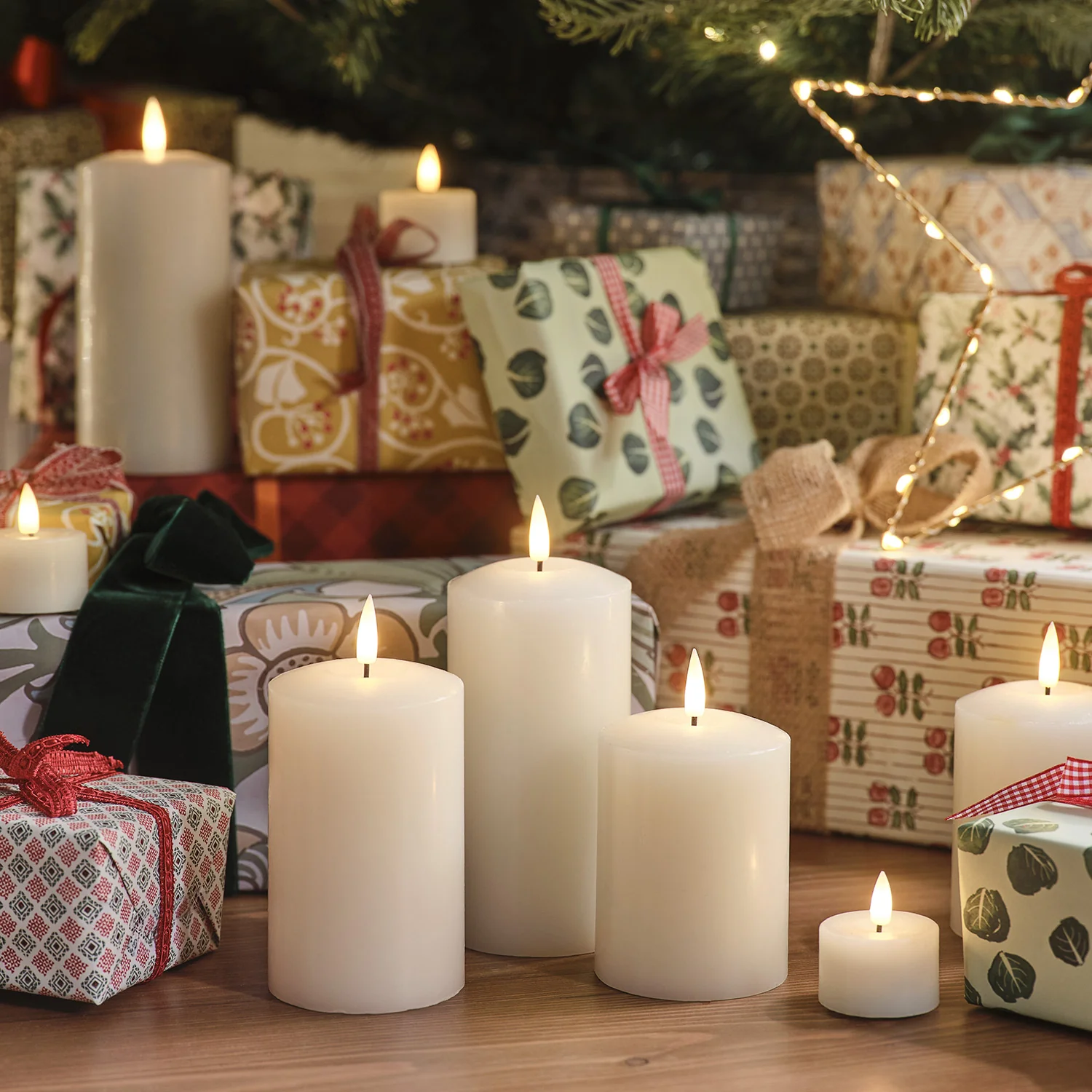 TruGlow® Ivory LED Pillar Candle Trio With Remote Control - Image 18
