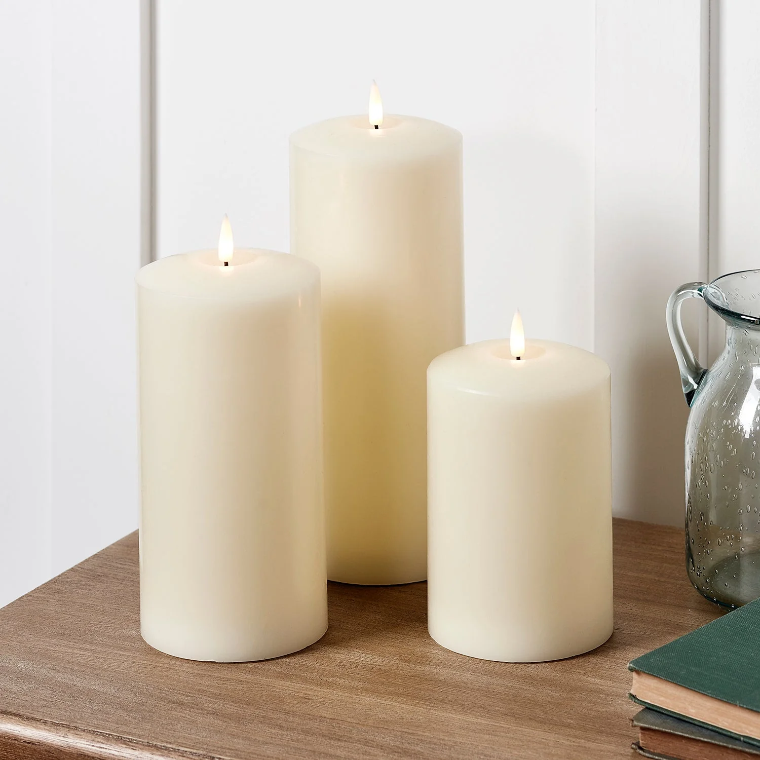 TruGlow® Ivory Chapel Candle Trio - Image 12