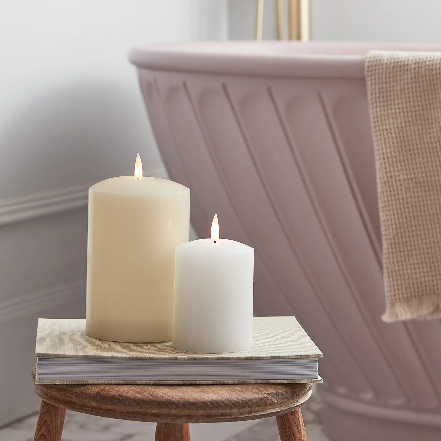 TruGlow® Ivory LED Chapel Candle 15cm With Remote Control - Image 3