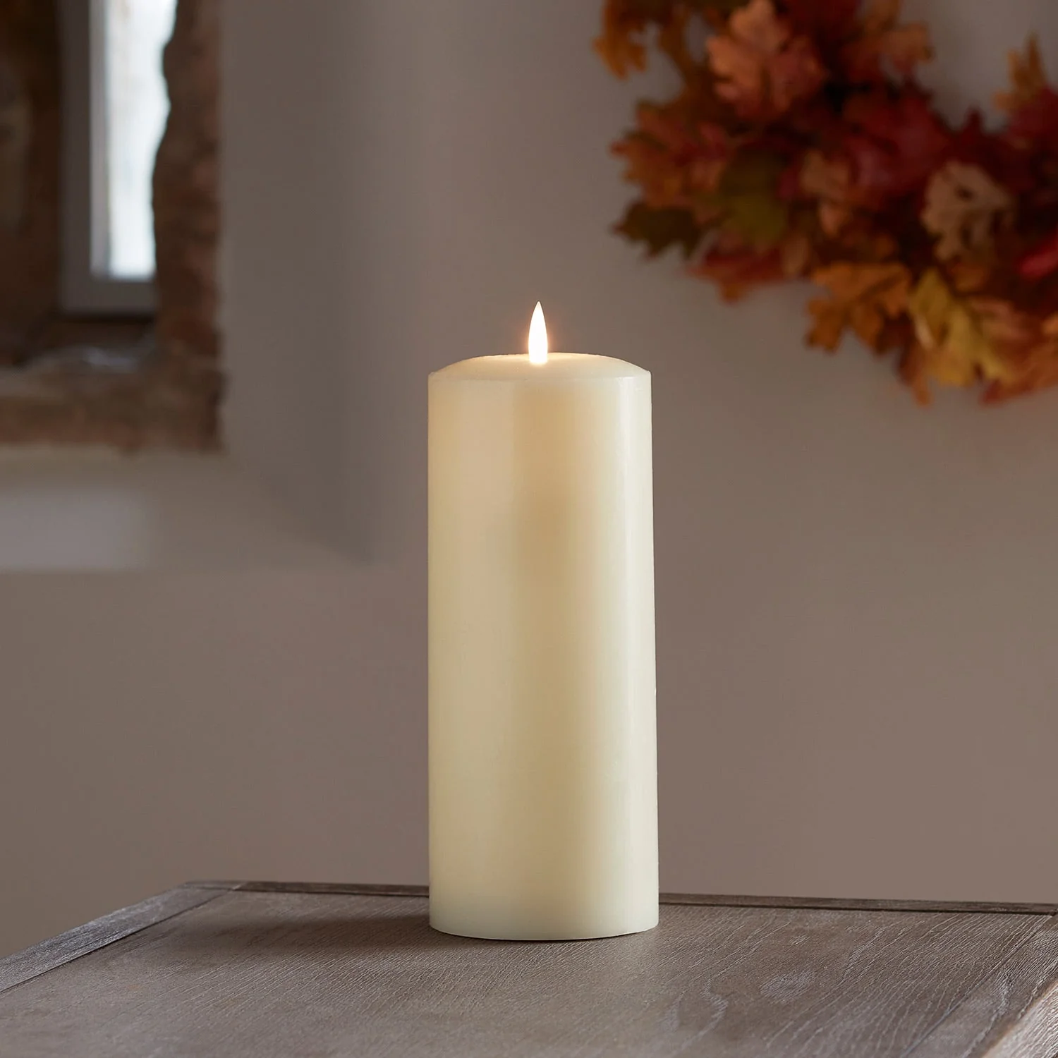 TruGlow® Ivory LED Chapel Candle 25cm With Remote Control - Image 9