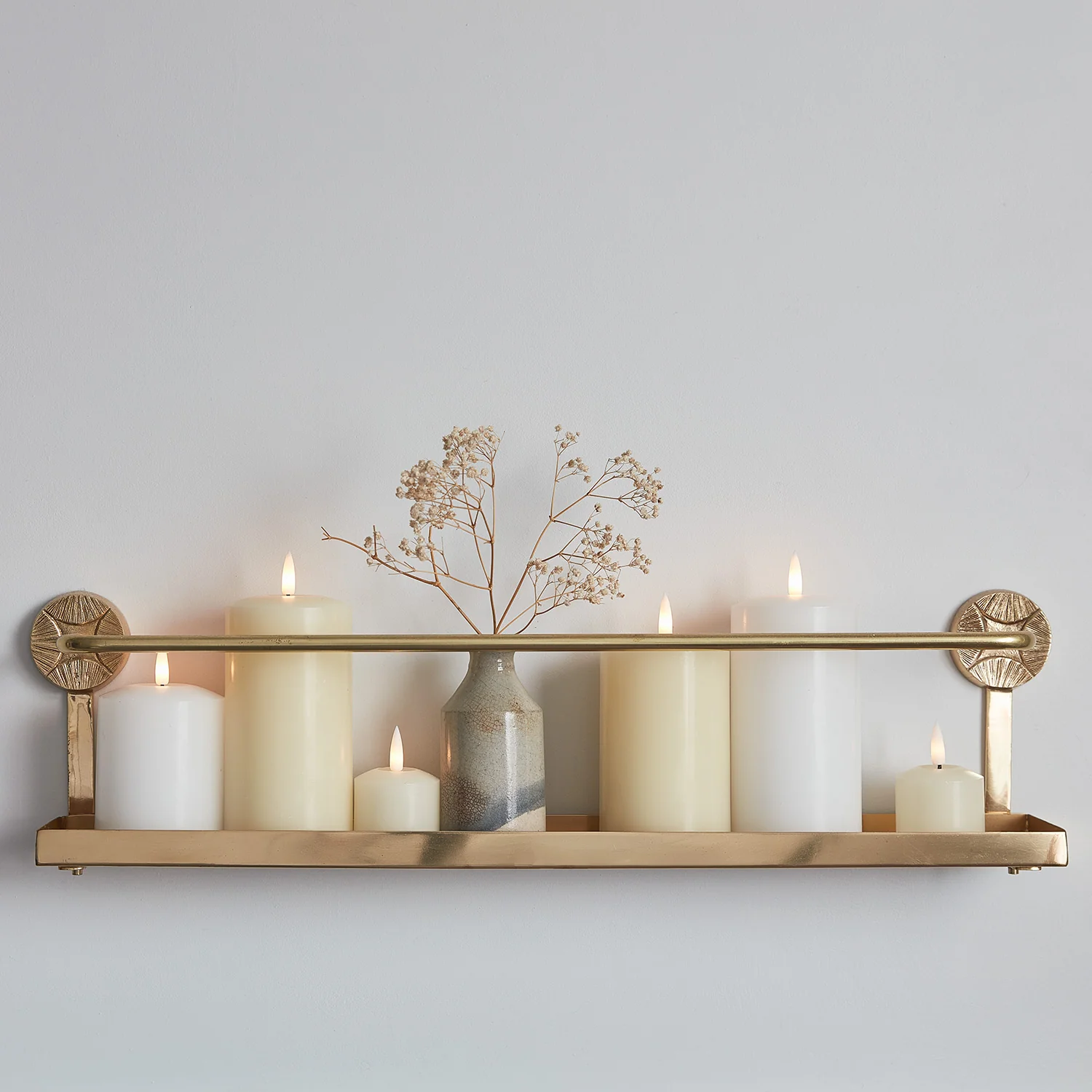 TruGlow® Ivory LED Pillar Candle 12cm With Remote Control - Image 4