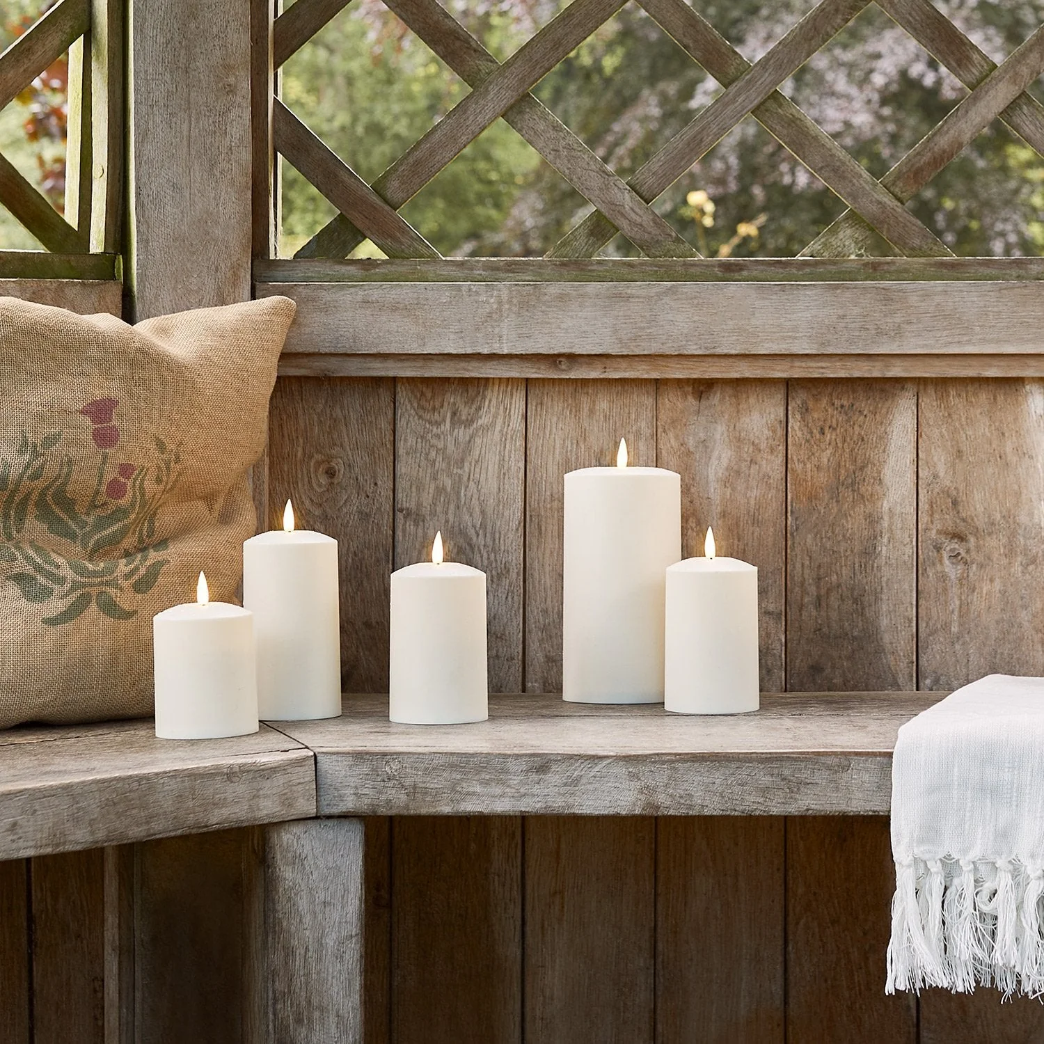 TruGlow® Waterproof Outdoor Candle 15cm With Remote Control - Image 7