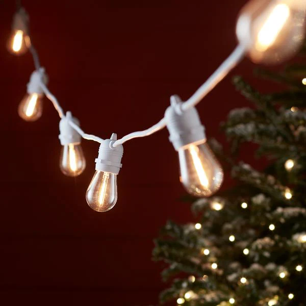 Ultimate Connect 10m 20 Warm White Festoon Lights White Cable - Image 6