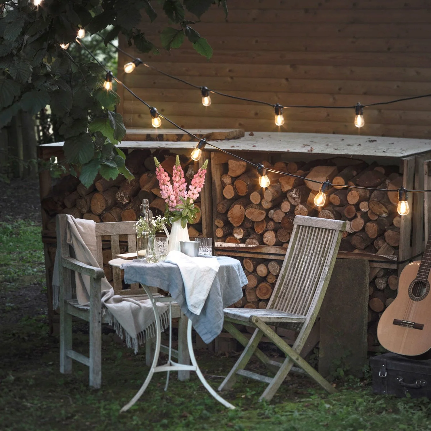 Ultimate Connect 15m 30 Warm White Festoon Lights Black Cable - Image 2