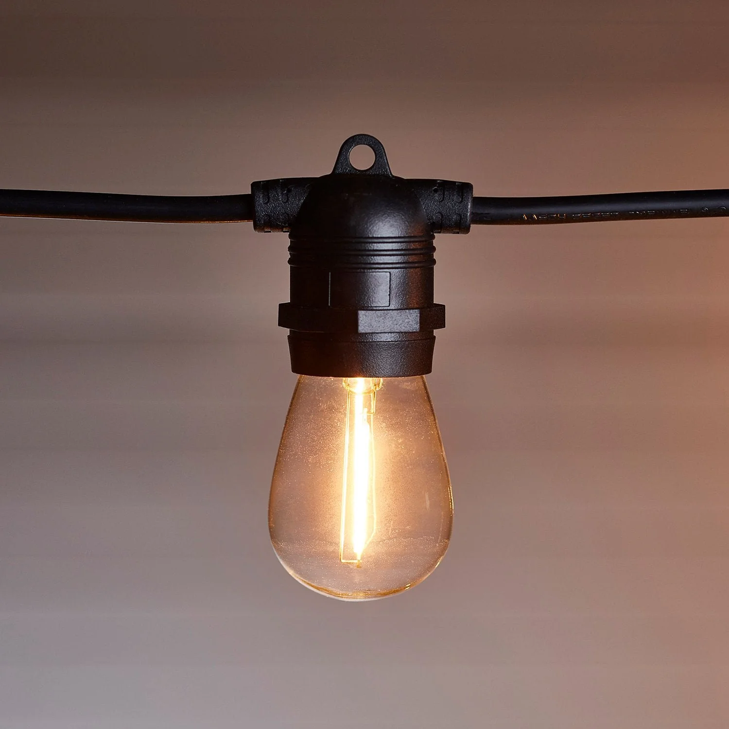 Ultimate Connect 35m 70 Warm White Festoon Lights Black Cable - Image 3