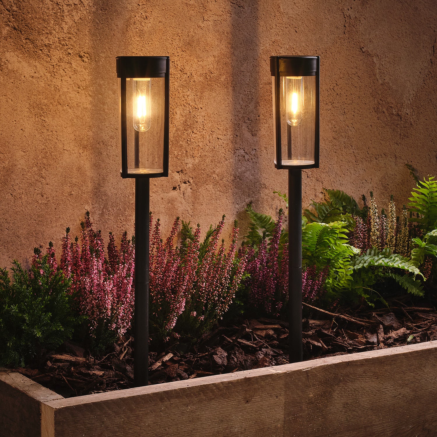 2 Woburn Solar Stake Lights